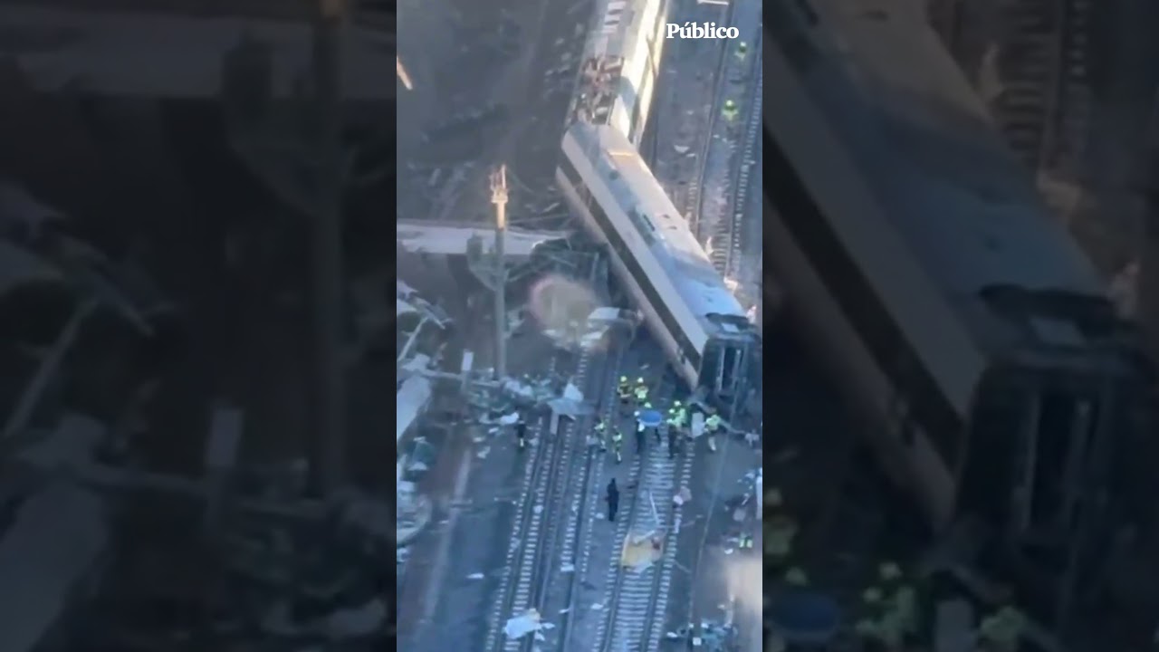 Im&aacute;genes a&eacute;reas de la Guardia Civil en la zona del accidente de dos trenes en Adamuz (C&oacute;rdoba)