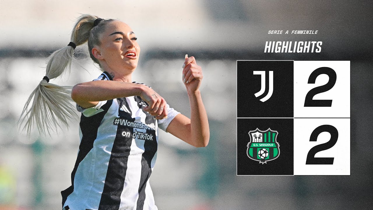 HIGHLIGHTS SERIE A | Juventus Women 2-2 Sassuolo | Matchday 10
