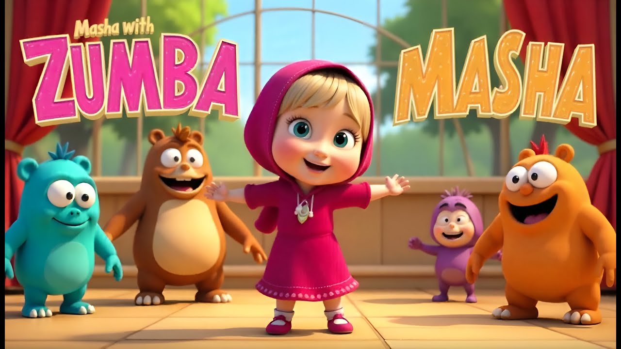 Who Can Exercise Like Masha? | Fun Kids Fitness Challenge