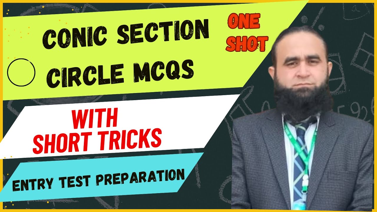 Conic Section :: Circle MCQS One Shot | Circle MCQS with Short Tricks | Entry Test Preparation