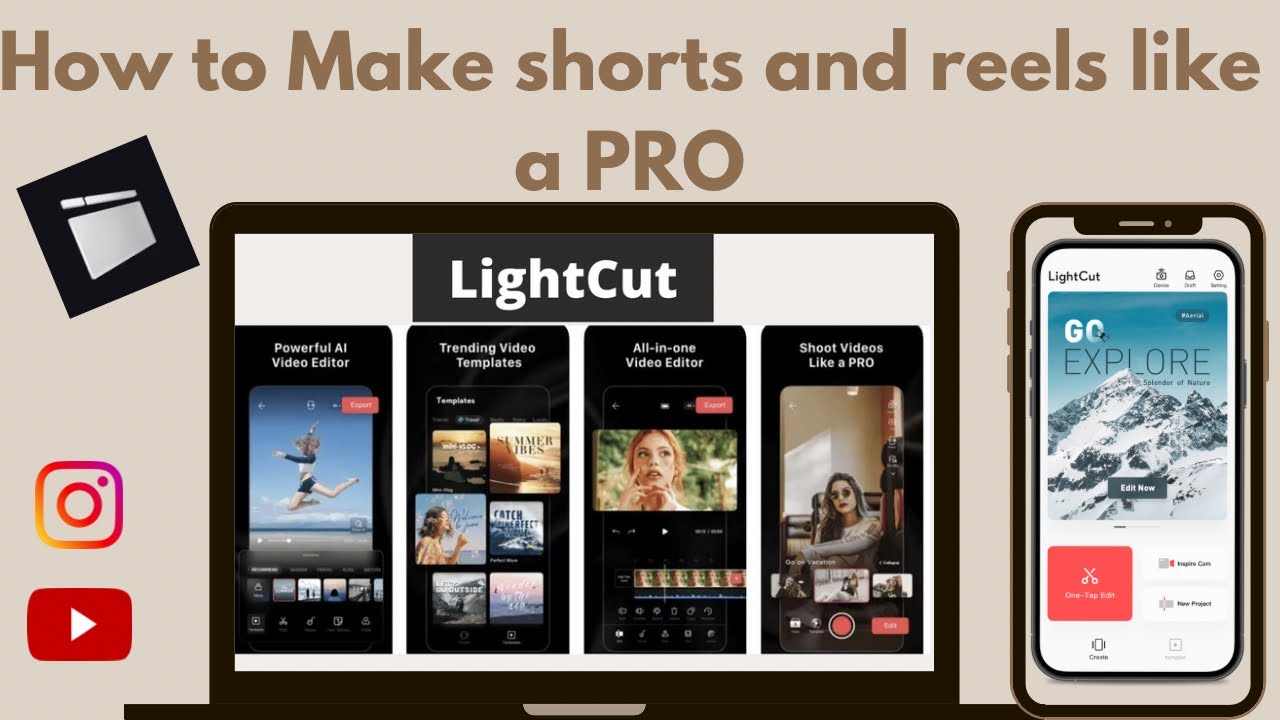 LightCut Video Editor - One-Tap to EDIT and SHARE! Phone, DJI pockets, drones!
