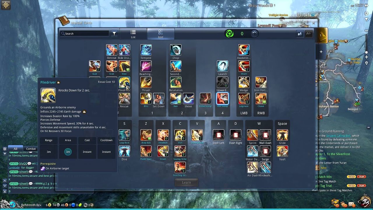 Best Blade and Soul Destroyer PvP build level 45