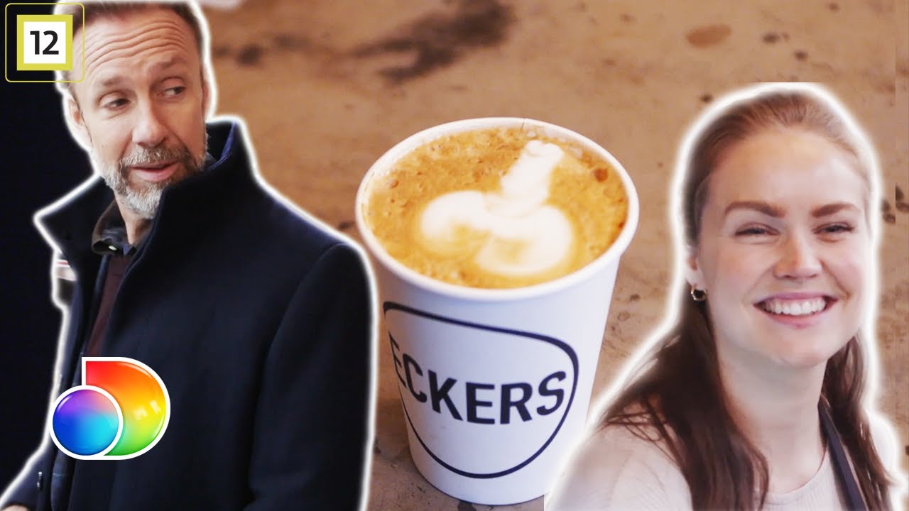 Thomas får noe helt annet enn hjerte i melkeskummet på kaffe latten | Helt perfekt