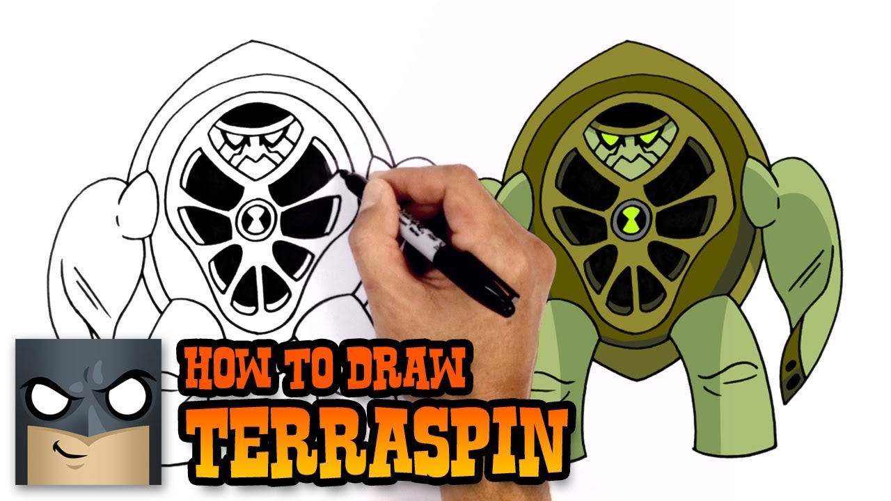How to Draw Terraspin | Ben 10