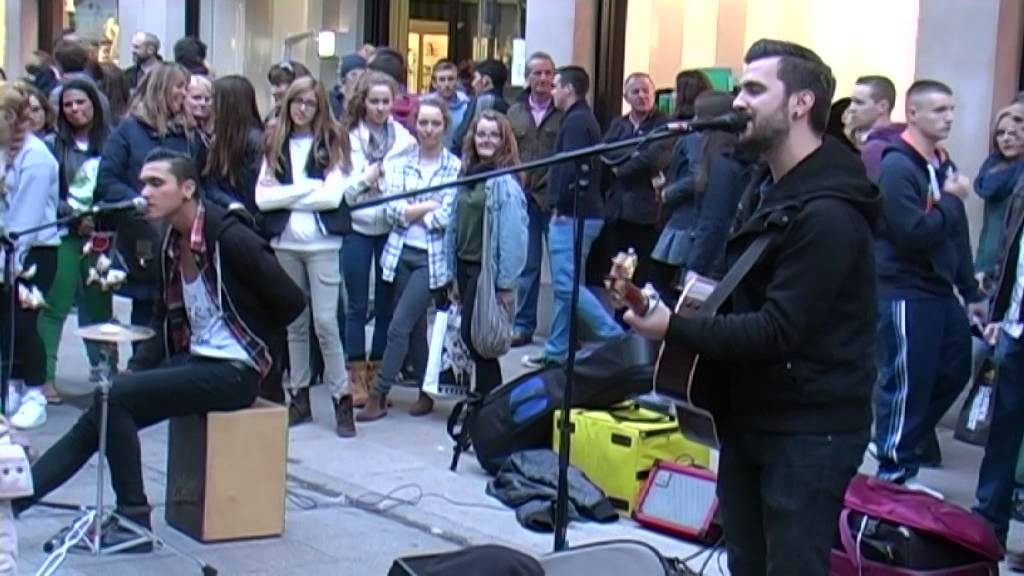 Cezar and Jacob - Sound of Silence - Grafton Street - Dublin - 2014