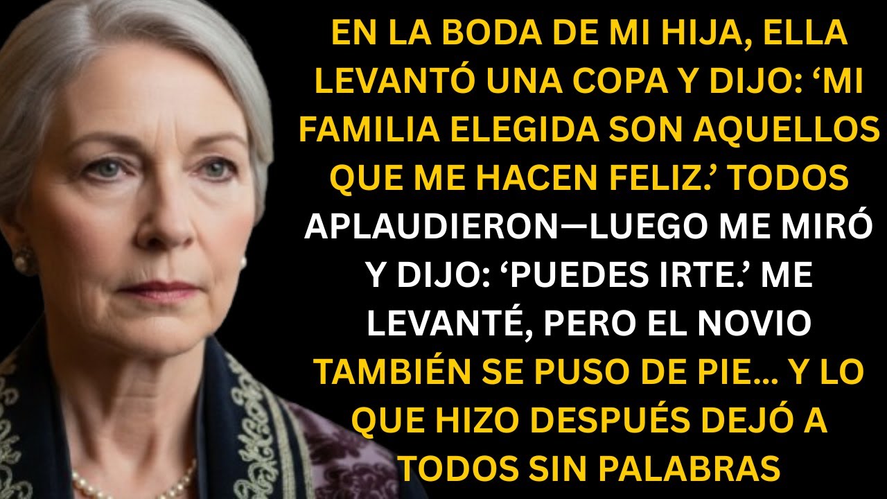 Mi hija me echó de su boda, pero cuando el novio se puso de pie, él…