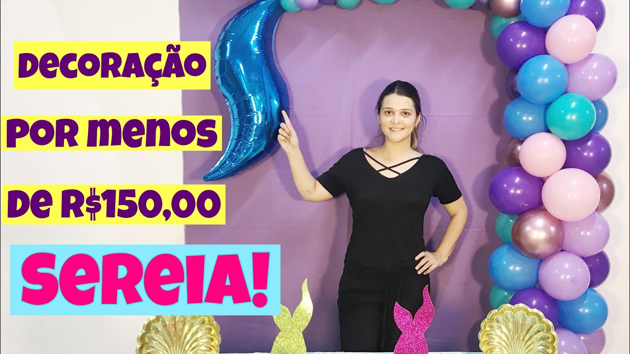 Decoração por MENOS de R$150,00 - SEREIA #DIY