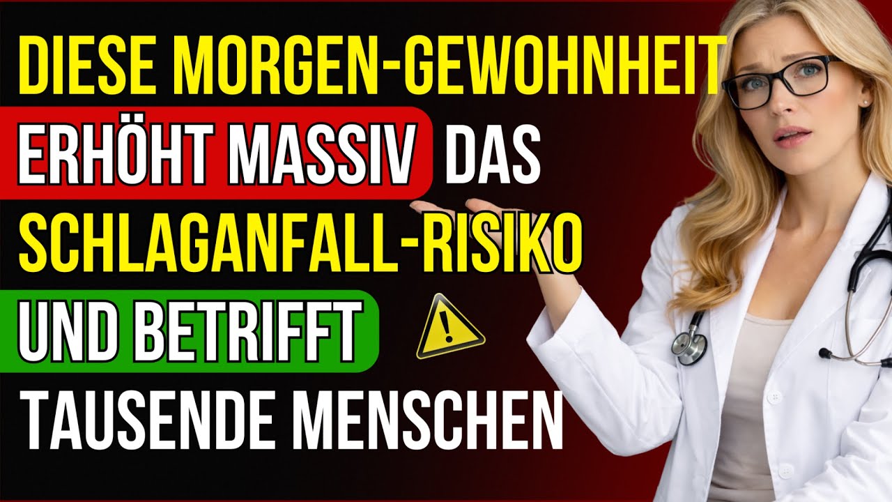 Über 60? Diese morgendliche Gewohnheit erhöht das Schlaganfallrisiko deutlich