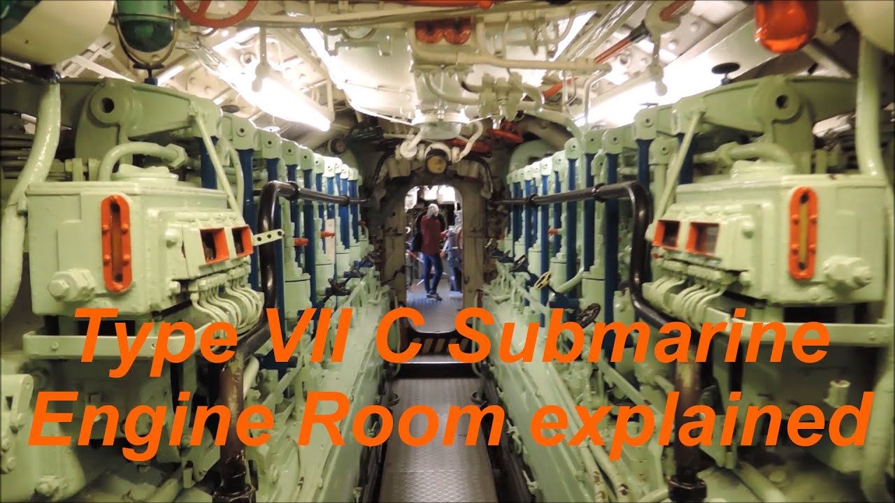 Type VII C Submarine Engine Room explained | Подводная лодка машинного отделения объяснил