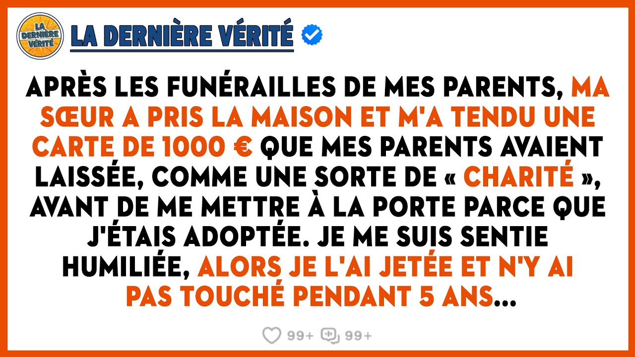 Après Les Funérailles De Mes Parents, Ma Sœur Aînée A Pris La Maison Et M'a Mise À La Porte, Mais…