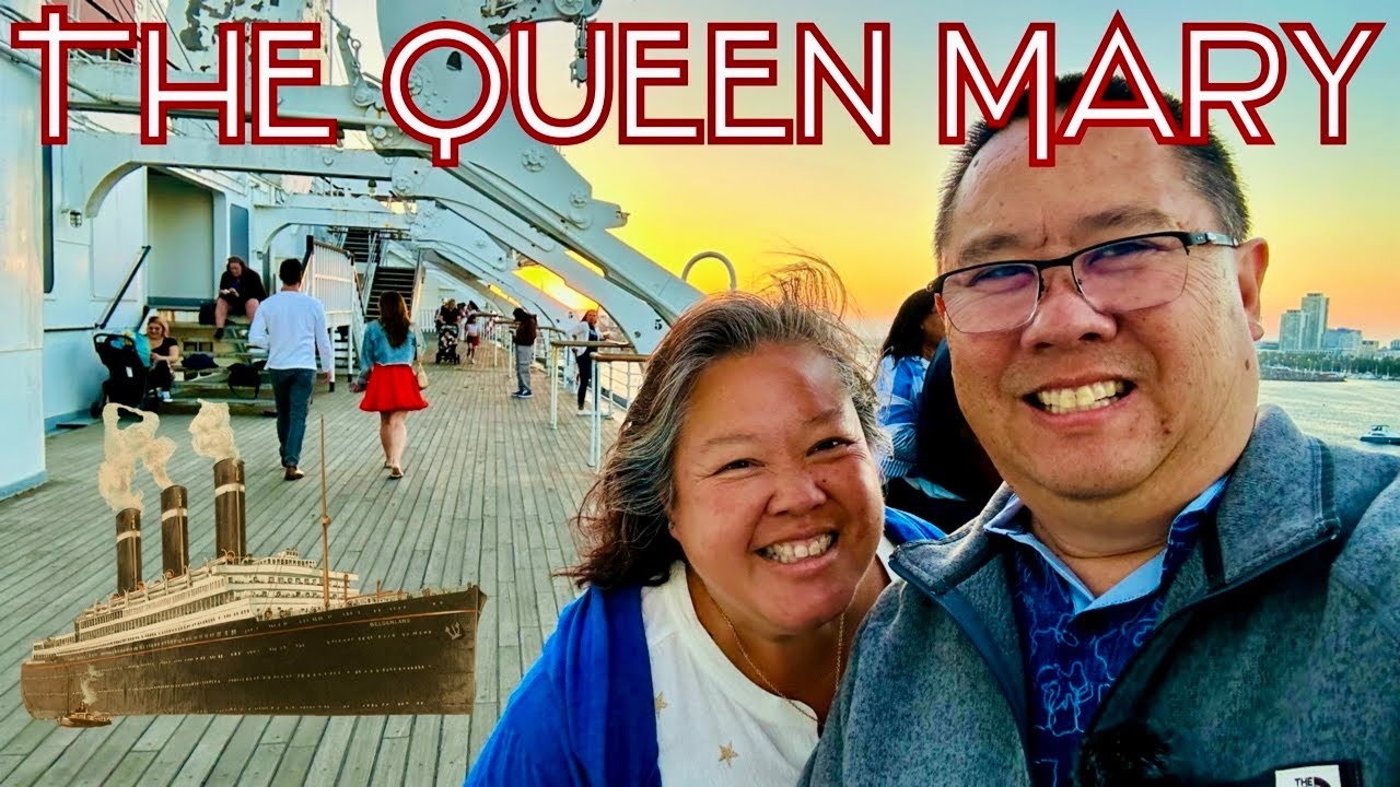 Ночевка на борту QUEEN MARY 2023, экскурсия по кораблю и фейерверк!!