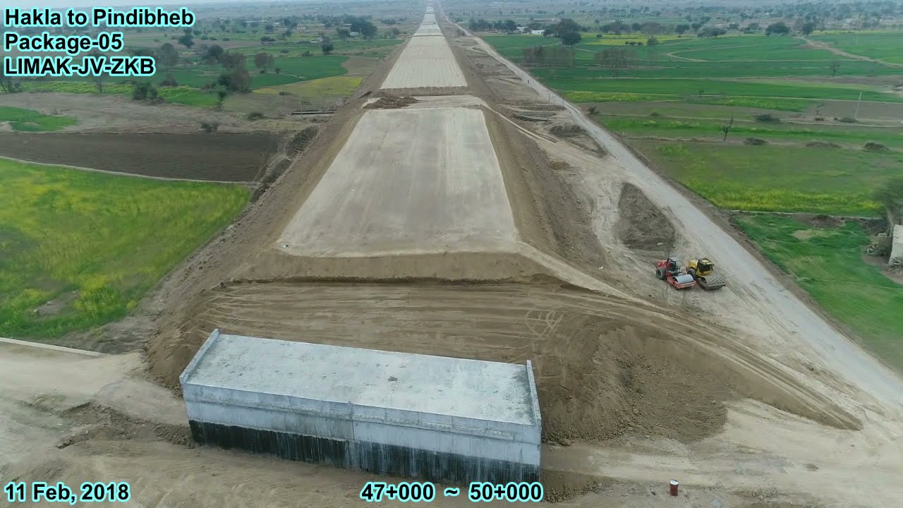CPEC, M-14, Hakla to Pindigheb, Western corridor dt 12 Feb, 2018