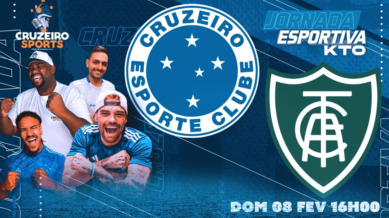 🔴 CRUZEIRO X AMÉRICA-MG | 7ª RODADA CAMPEONATO MINEIRO | JORNADA ESPORTIVA KTO CRUZEIRO SPORTS