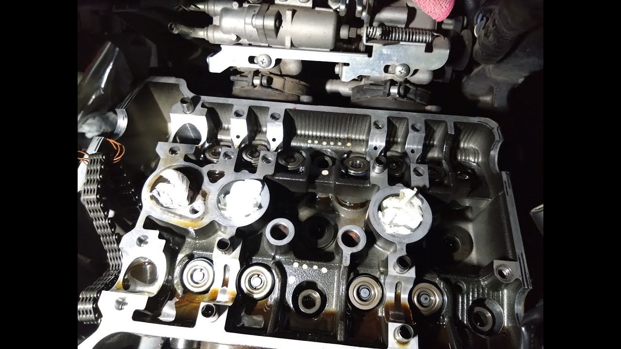 Valve clearance adjustment and timing chain replacement Yamaha TDM 900
