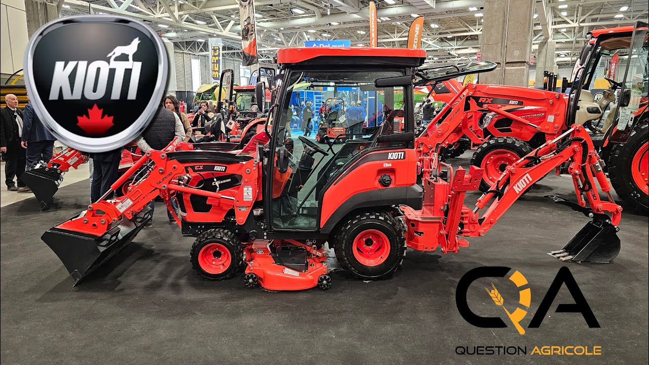 Kioti CS2530: Tracteur sous-compact avec cabine d'origine!