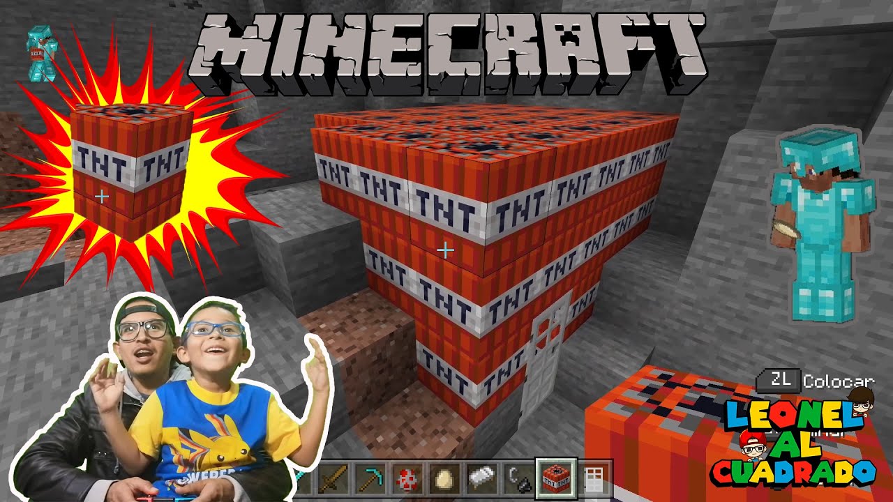 Primera Vez en Minecraft | Mi Casa de Minecraft | Leonel al Cuadrado