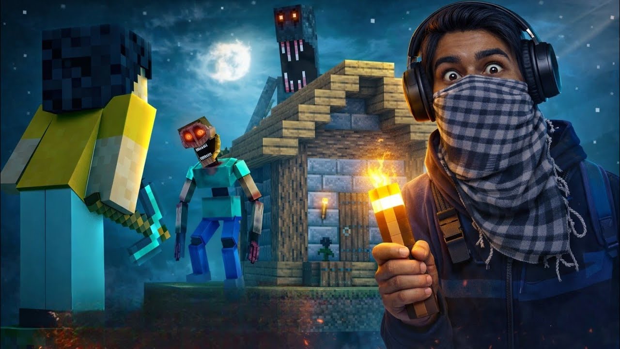 This ONE BLOCK Was Cursed!😬😲 MINECRAFT HORROR SURVIVAL