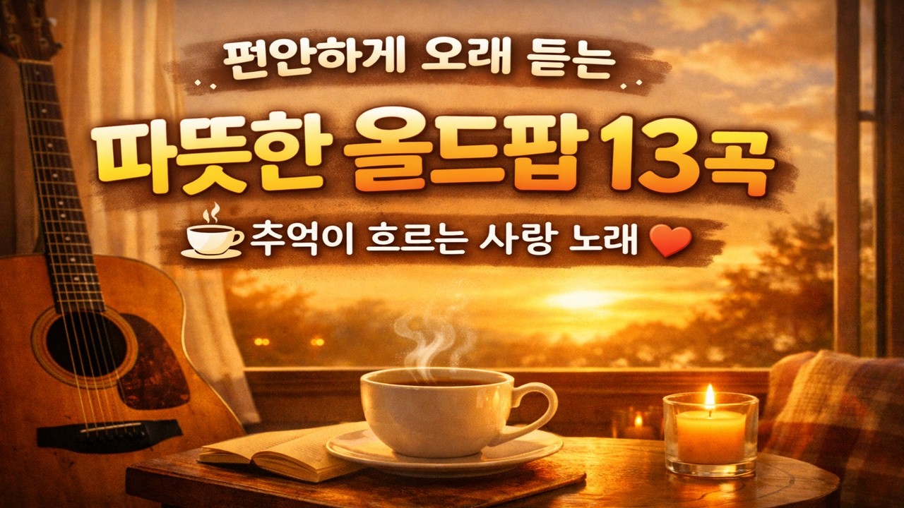 편안하게 오래 듣는 따뜻한 올드팝  ☕ 추억이 흐르는 사랑 노래 ㅣ추억의올드팝