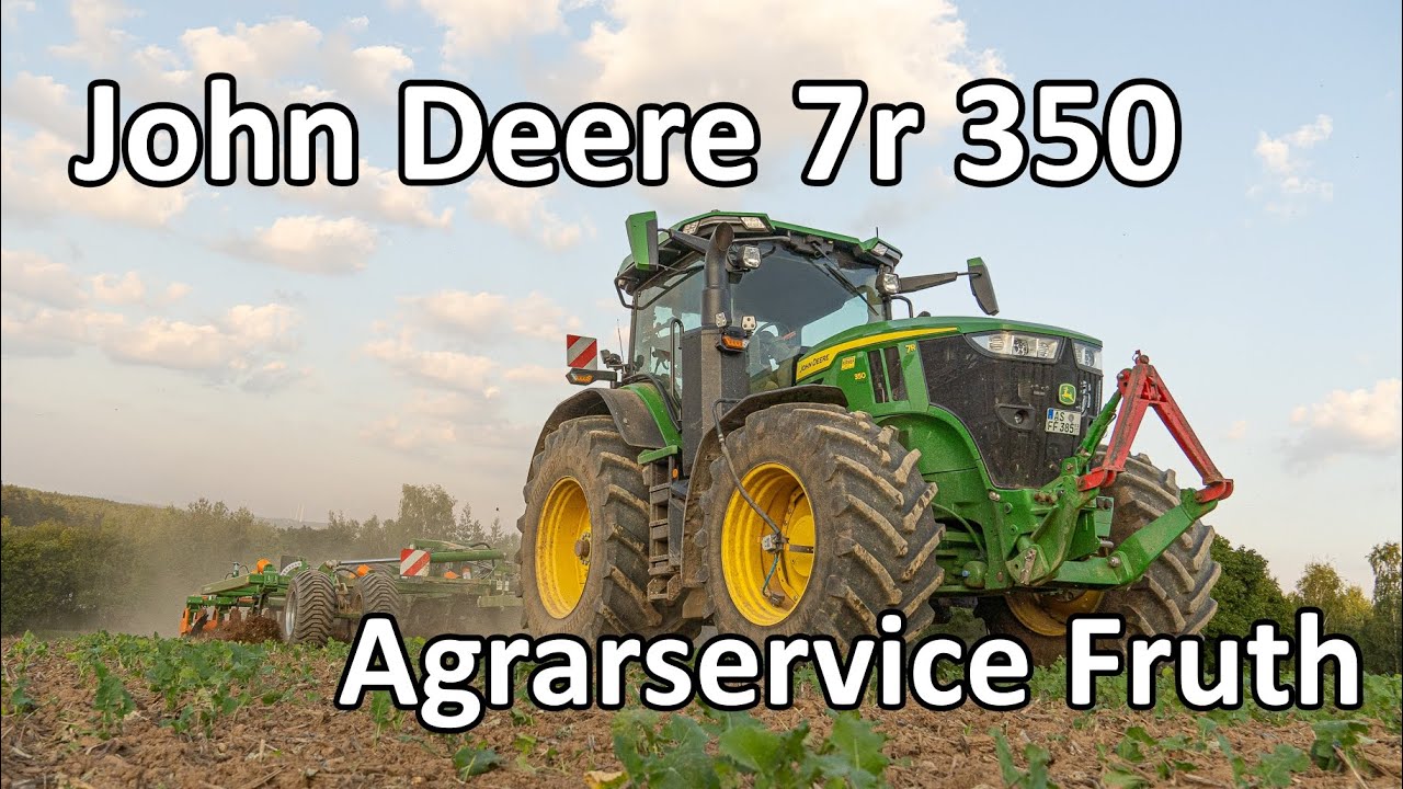 John Deere 7r am Grubbern I Agrarservice Fruth I 4k