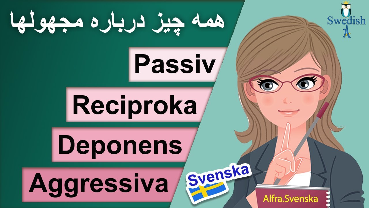 Passiv form / Från aktiv form till passiv form / Passiv, Reciproka, Deponens, Aggressiva / مجهول