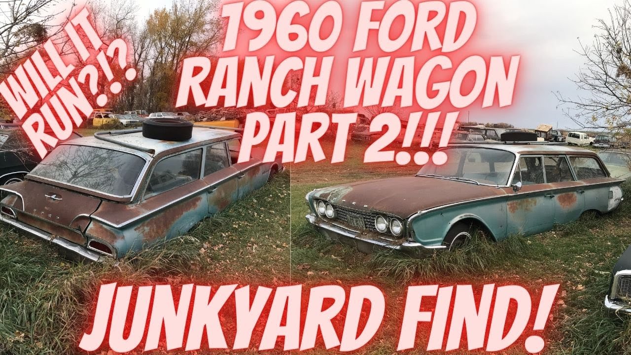 1960 Ford Ranch Wagon Junkyard Find! Part 2! Abandoned for 39 years! Will it run?!?