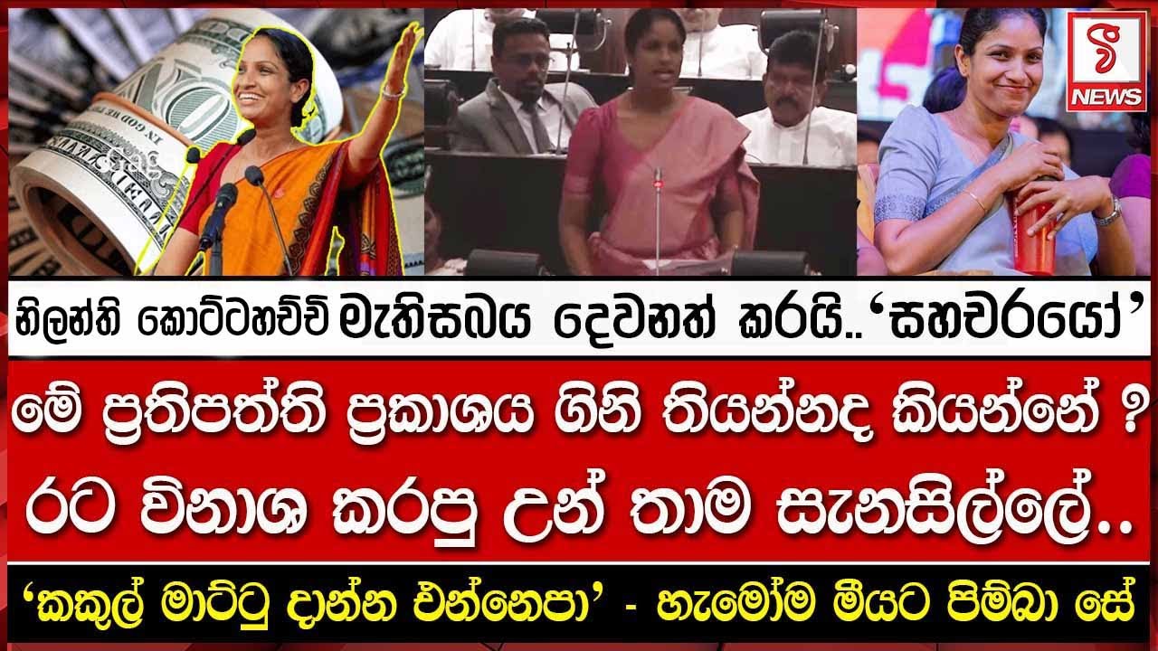 නිලන්ති කොට්ටහච්චි  මැතිසබය දෙවනත් කරයි