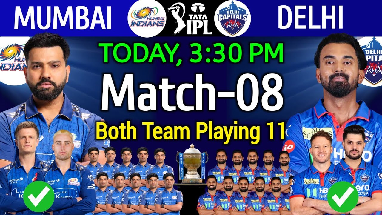 IPL 2026 | Mumbai Indians vs Delhi Capitals Playing 11 | MI vs DC Playing 11 IPL 2026