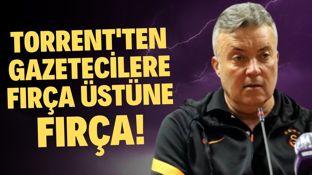 Domenec Torrent'ten gazetecilere fır&ccedil;a &uuml;s&uuml;ne fır&ccedil;a! Sinirli hali dikkat &ccedil;ekti!