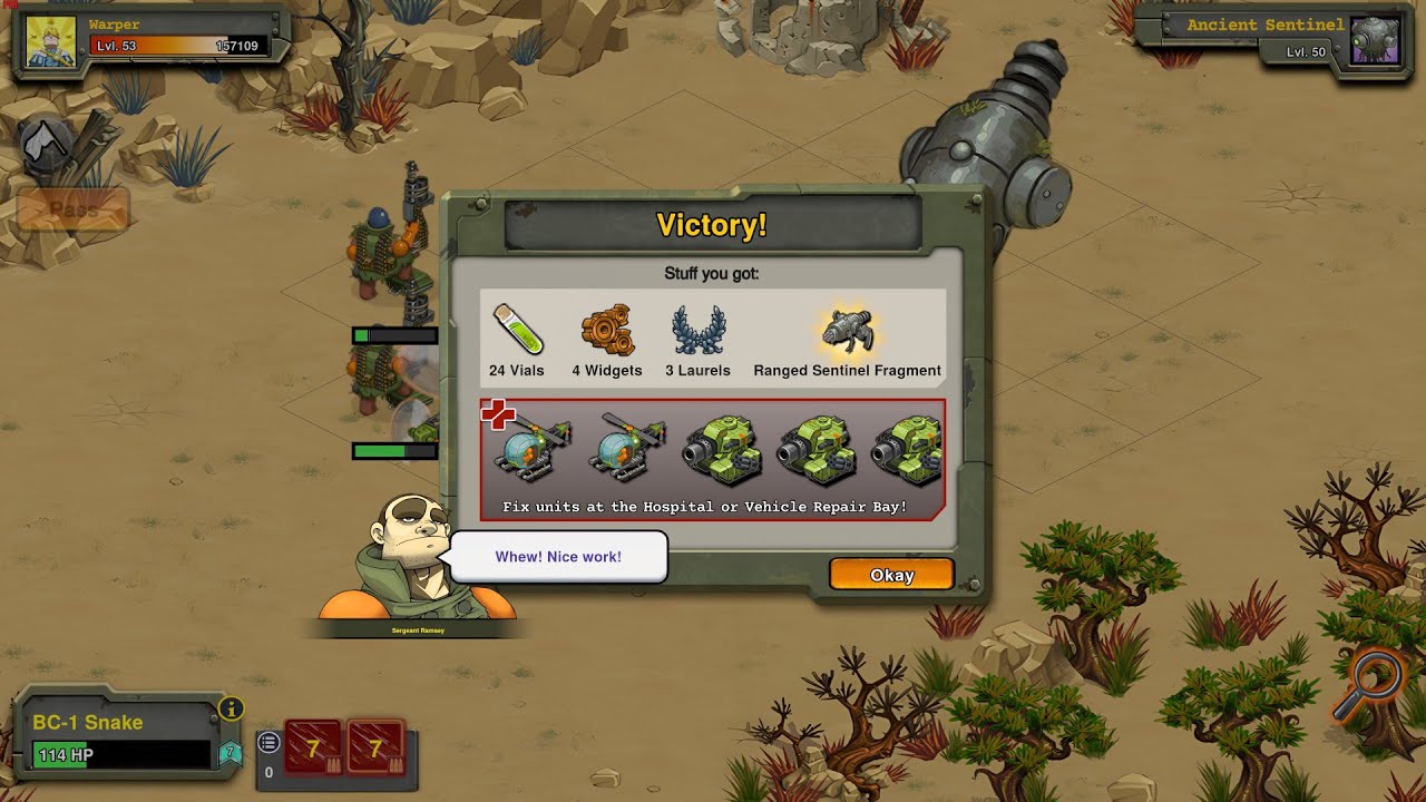 Battle Nations: Ancient Sentinal Winner Run