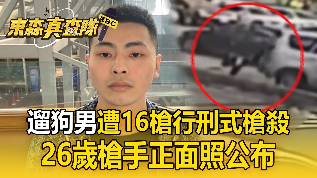 左營遛狗男遭16槍「行刑式槍殺」朝頭補槍！ 26歲槍手正面照公布「已潛逃至東南亞」【東森真查隊】