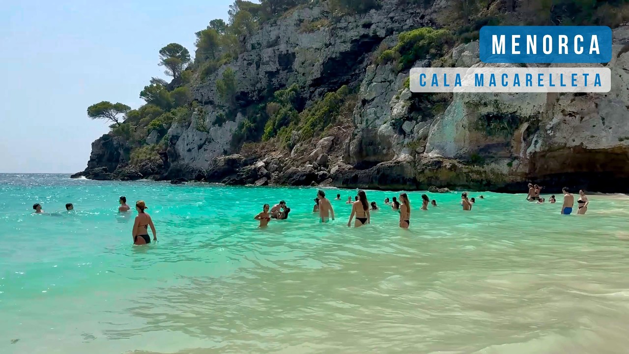 Beach Walk 2026 | Cala Macarelleta 🏖️ Menorca, Spain 🇪🇸 | A beachside jewel 💎