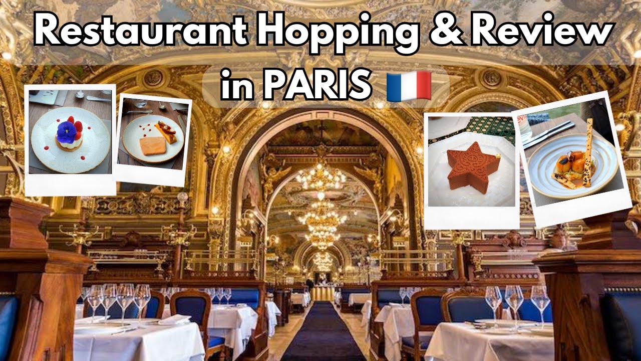 4K Paris Restaurants Food Review [ Le train Blue, Dior Cafe, Boutary Caviar, Cruise Lunch ] Foodie