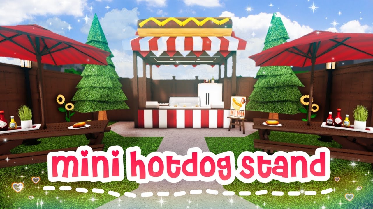 Bloxburg Mini Hotdog Stand Build and Tour - iTapixca Builds