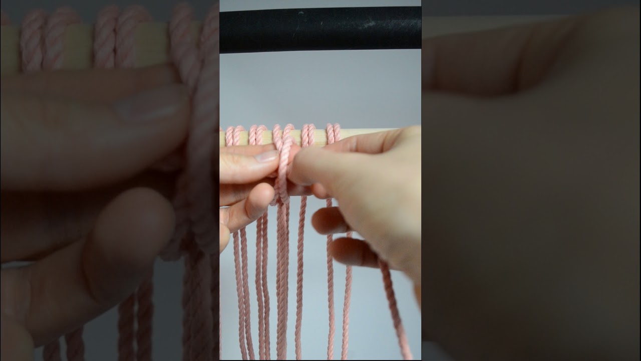 Macrame knots: How To Tie A Double Half Hitch Knot