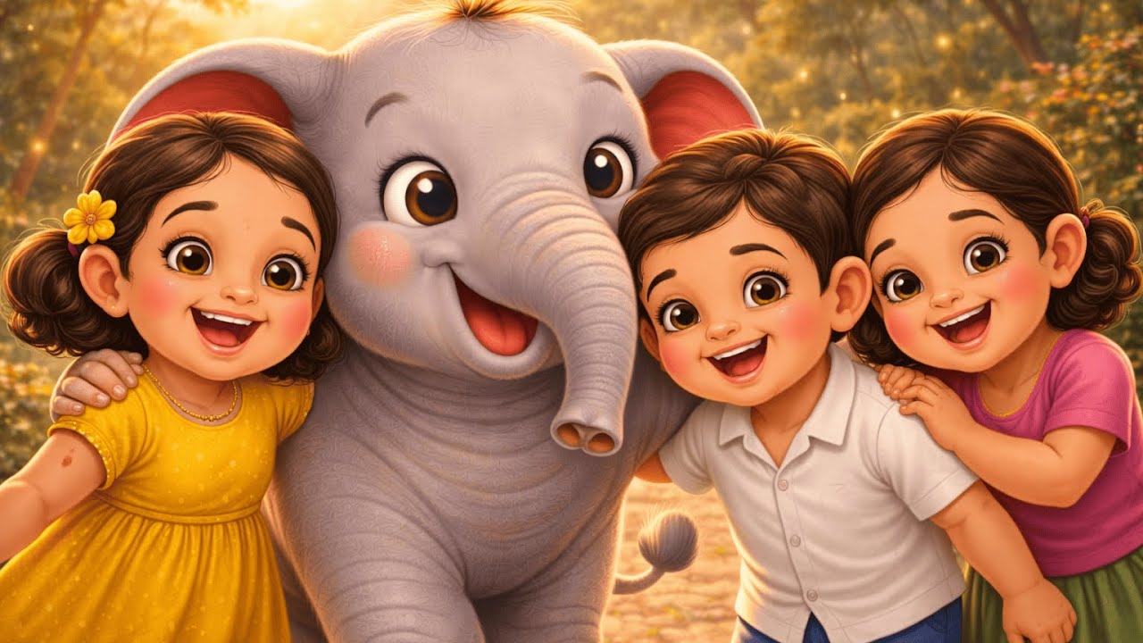 കൊമ്പനാന കുട്ടപ്പാ 🐘 | Kombanana Kuttappa – Malayalam Kids Song