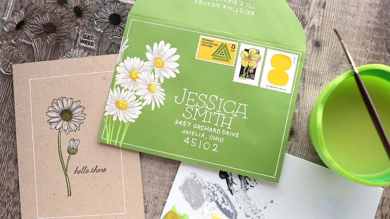 Painting with Gouache - Mail Art - Make a Card Monday #283