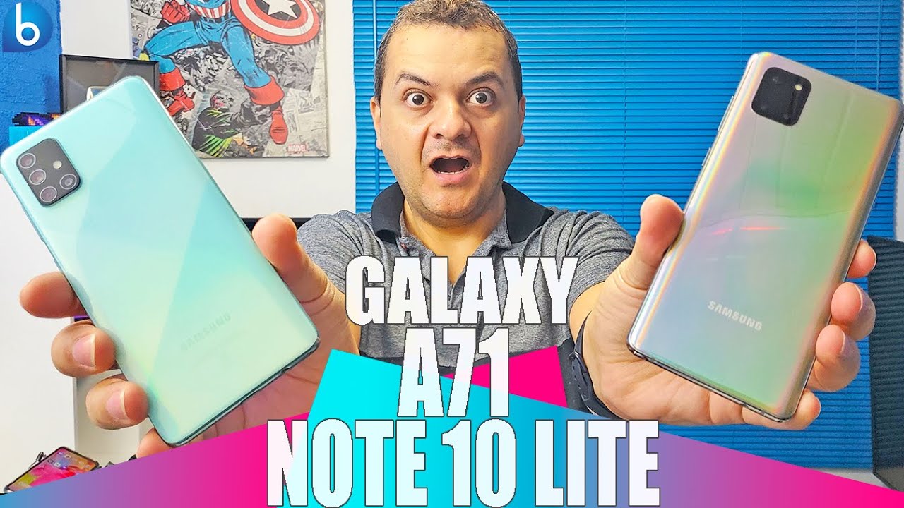 GALAXY A71 ou NOTE 10 LITE| Qual é o MELHOR? Comparativo