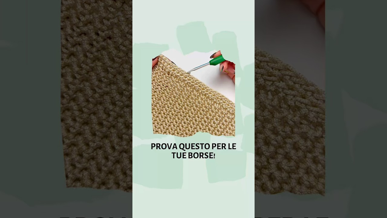 Trucco per le tue borse uncinetto #crochet #uncinetto  #uncinettoargento #pillolacreativa