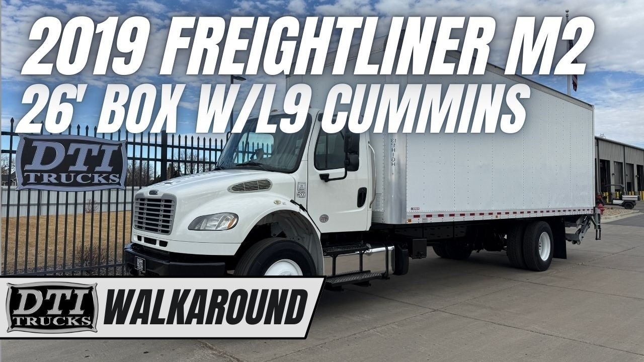 2019 Freightliner M2-106 **L9 Cummins 270hp** 26' Box Truck With Lift Gate
