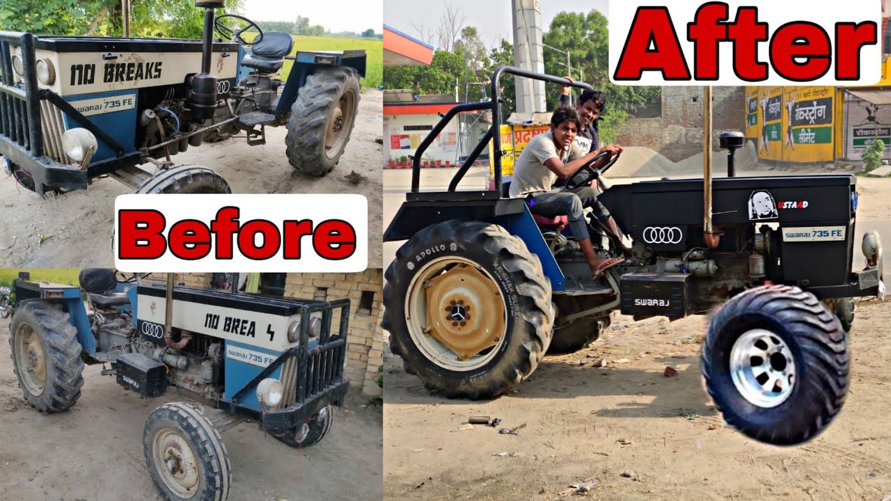 1996 Model Swaraj 735 को करवाया Modify देखो कैसे? Swaraj 735 Modify No Breaks video dekho! No Breaks