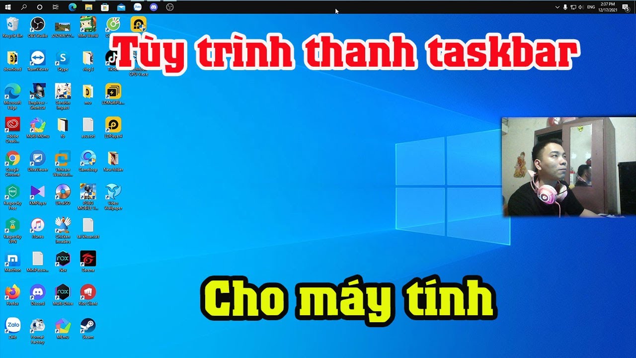 C&aacute;ch t&ugrave;y chỉnh c&aacute;ch th&agrave;nh phần tr&ecirc;n thanh Taskbar tr&ecirc;n win 10