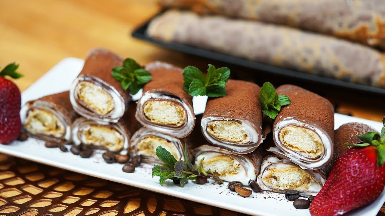 НЕ только самый простой и быстрый рецепт #БЛИНЫ 🥞, но и БЛИНЫ ТИРАМИСУ 🎂