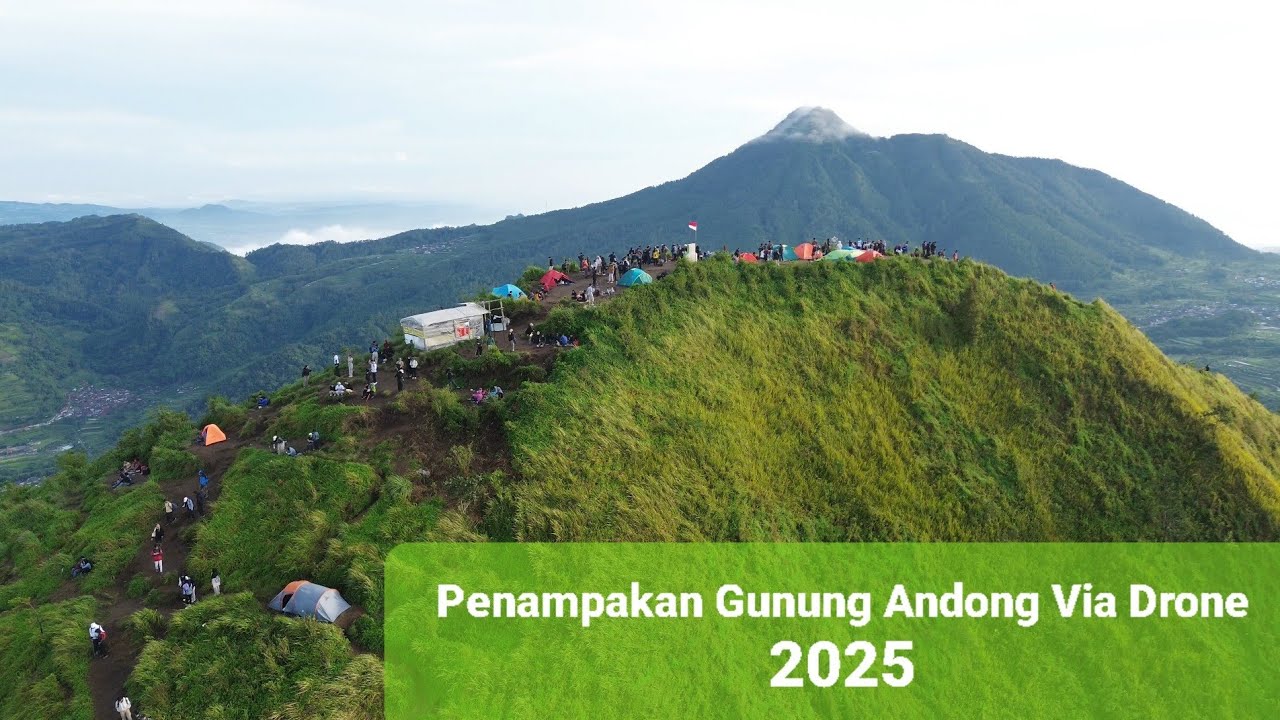 📍 Pemandangan Via Drone Gunung Andong | Pendakian Via Pendem