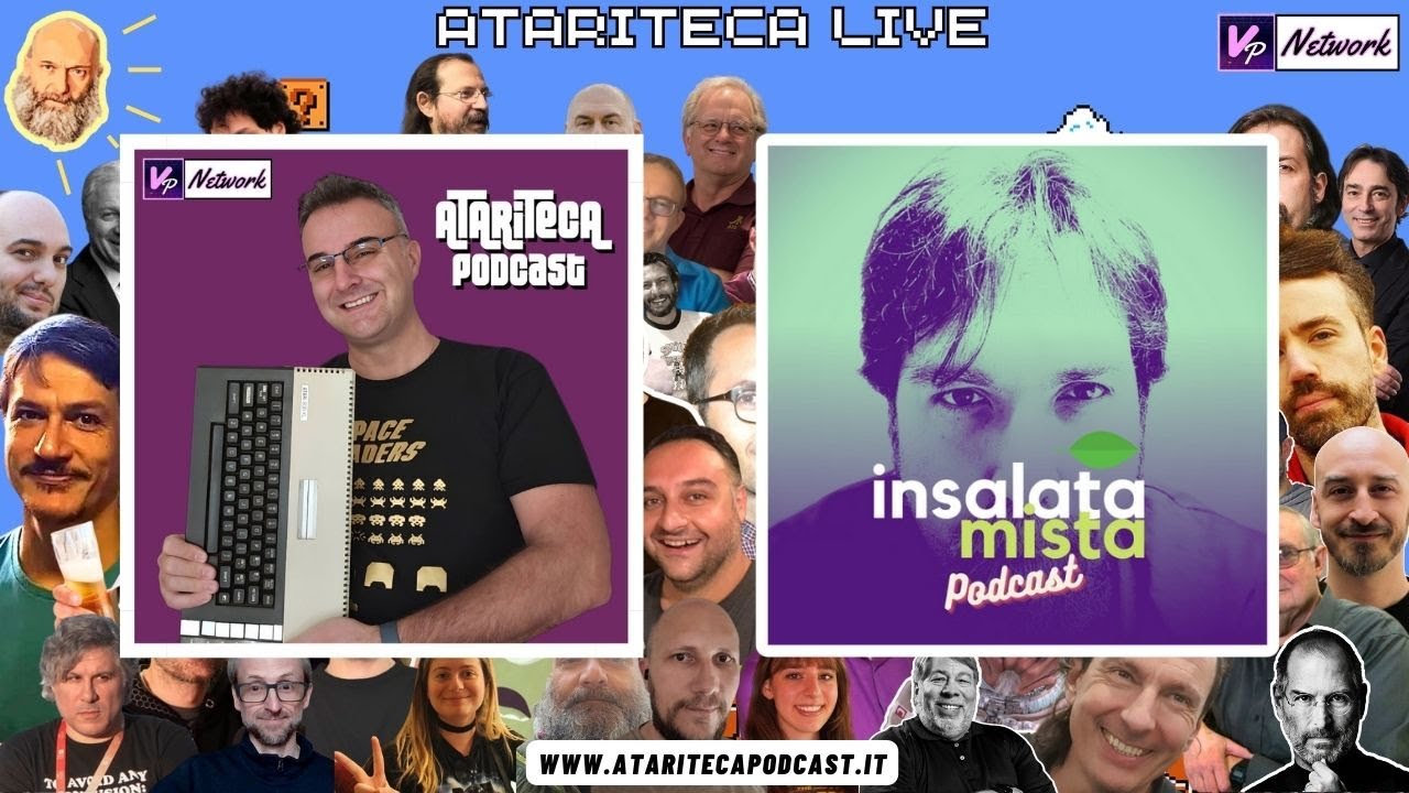 Atariteca Podcast LIVE with @FrancoAquini di INSALATA MISTA PODCAST