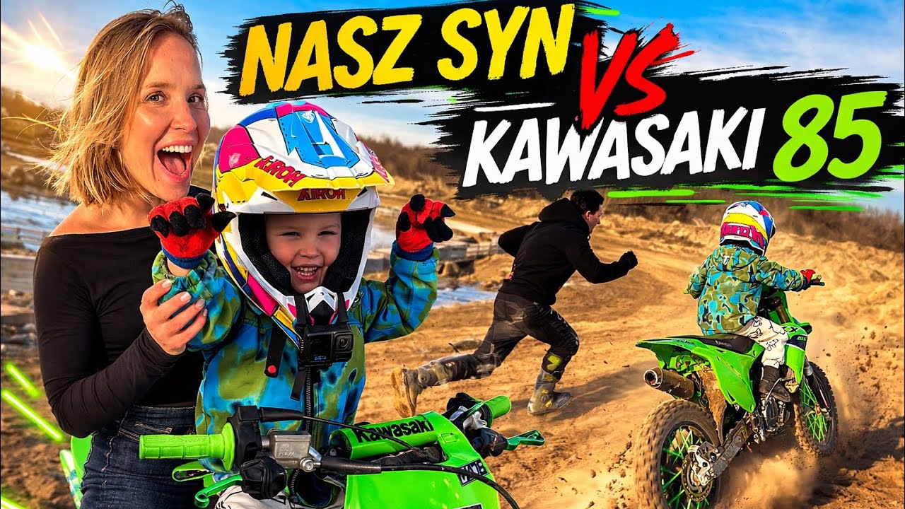 UCZYMY HUGO JEŹDZIĆ NA KAWASAKI KX 85