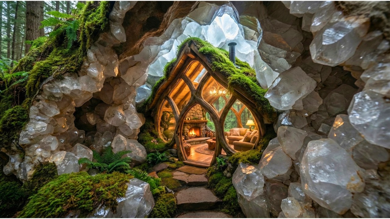 His Summer Holiday: This Man Built an IMPOSSIBLE Shelter in a Natural Geode