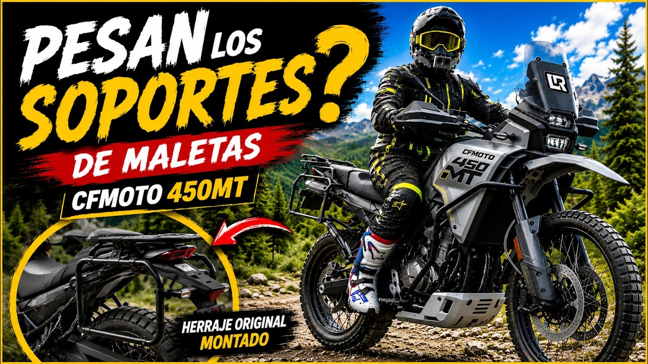 PESAN los SOPORTES DE MALETAS en la #cfmoto450mt I Motovlog
