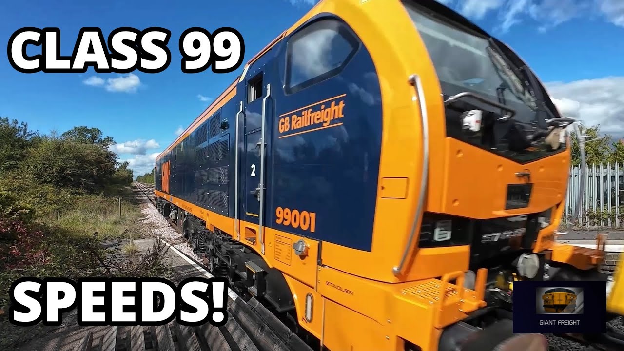 Class 99 latest and Worksop Down Yard from above