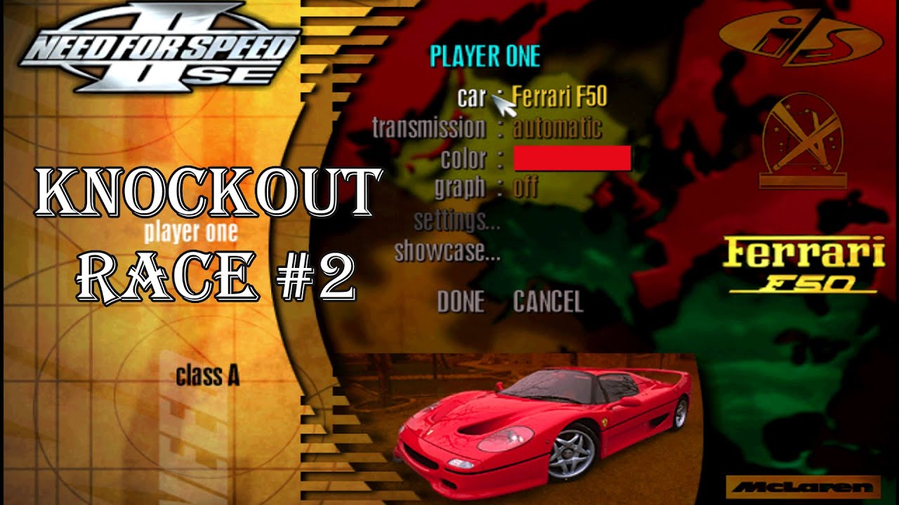 Need for Speed 2 Special Edition | NFS 2 SE | Knockout Race with Ferrari F50
