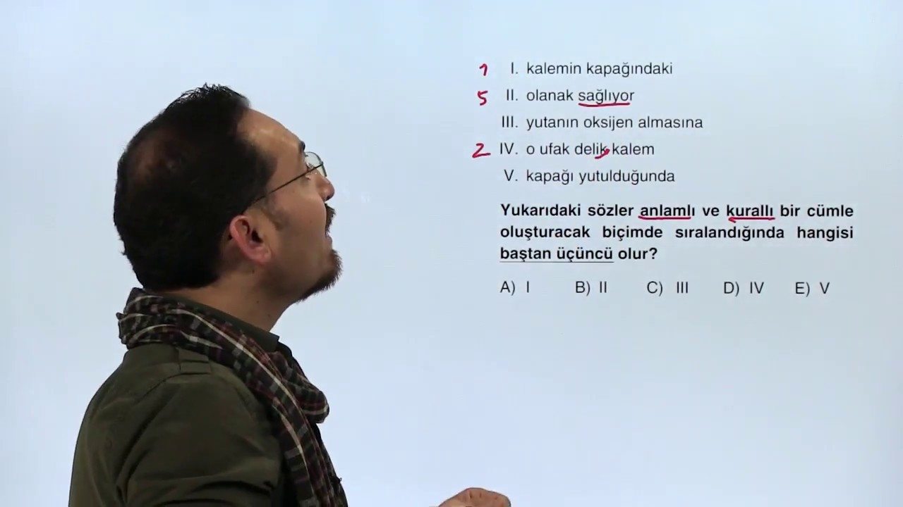 2. Anlamlı ve Kurallı Cümle Oluşturma